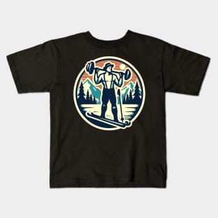 winter in the gym Kids T-Shirt